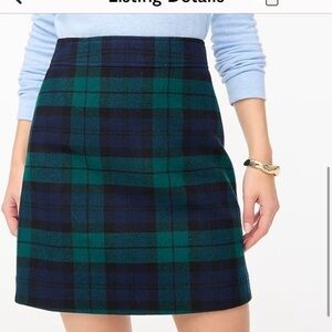 J.Crew Green Tartan Pattern Size 14 New With Tags